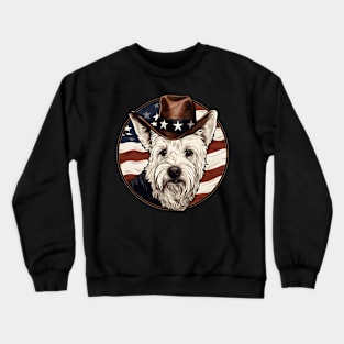 West Highland White Terrier 4th of July Crewneck Sweatshirt